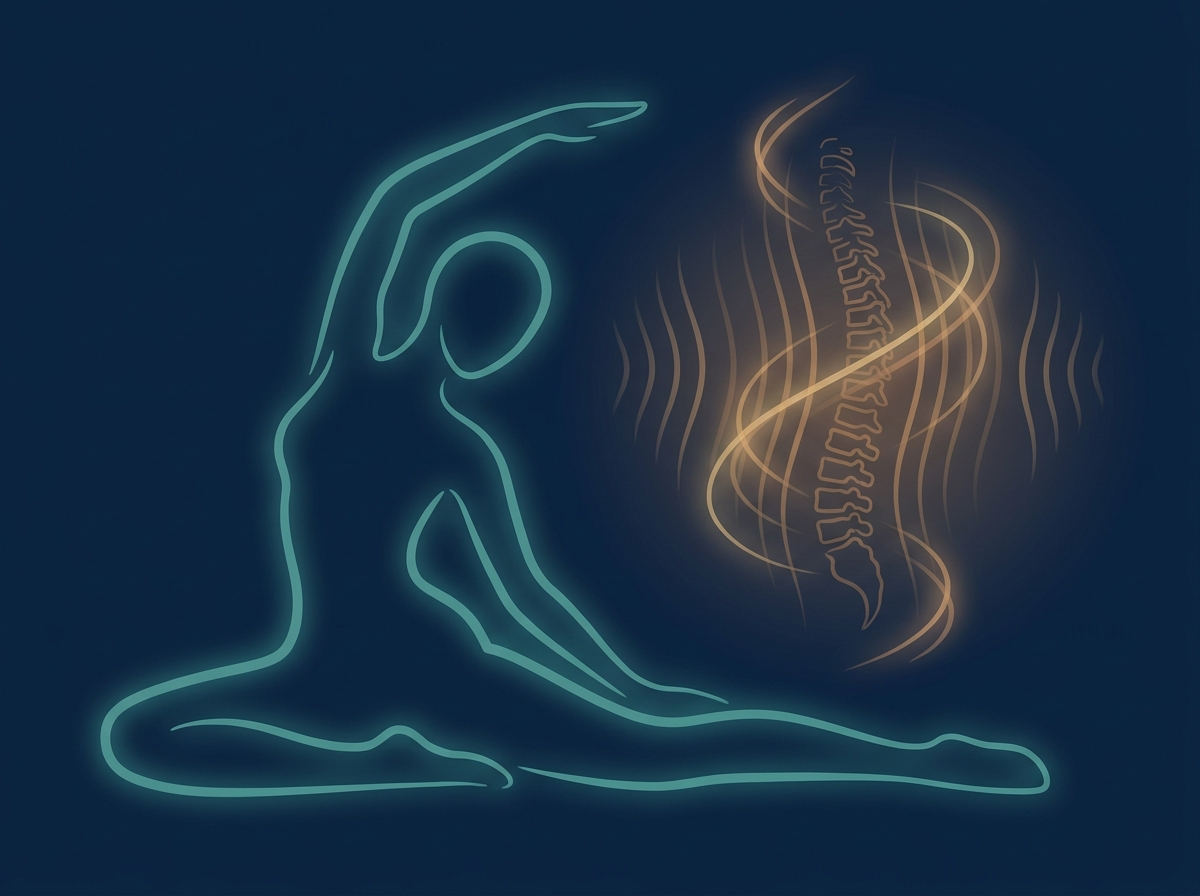 Non-surgical back pain management illustration