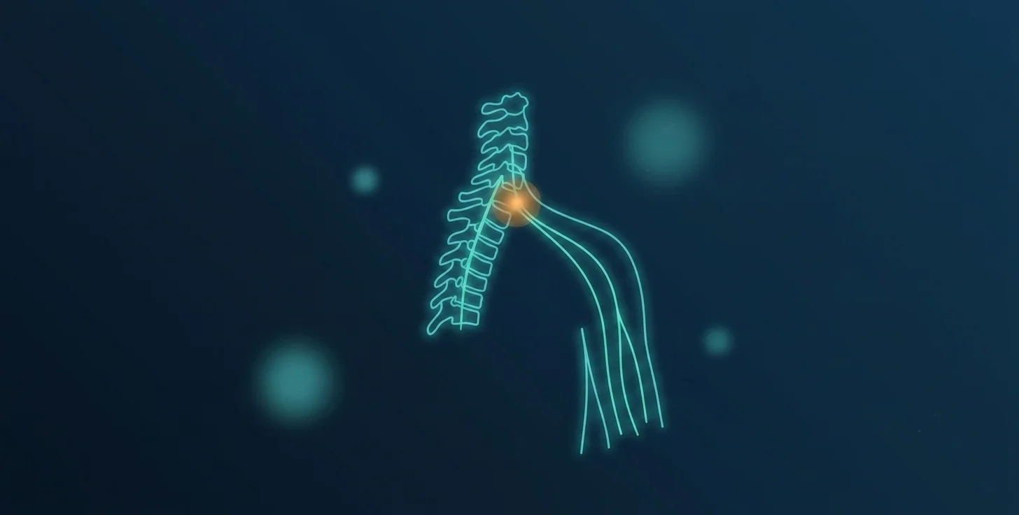Cervical radiculopathy illustration, Dr. Vignesh Pushparaj, Chennai